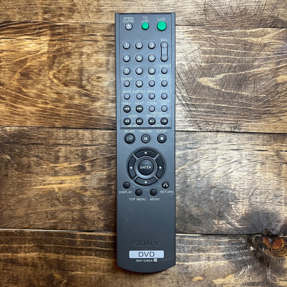 Sony RMT-D165A DVD Player Remote Control Dark Gray OEM Replacement